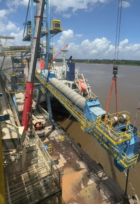 Novo Shiploader: Operação marca avanço na modernização do Porto de Santana